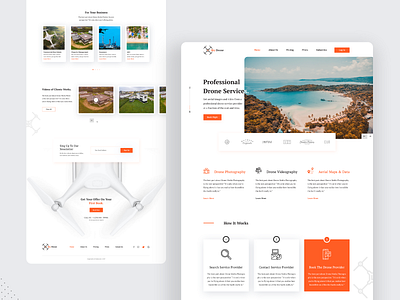 SkyDrone : Drone Services Landing Page color colors creative dribbbble drone landing page landing page concept minimal photography psd design psd template templae typography ui ux design ui ux uidesign uiux designer videography webpage