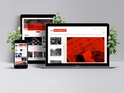 News Portal colours experience gradient homepage illustration interaction shadow ui