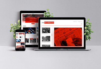 News Portal colours experience gradient homepage illustration interaction shadow ui