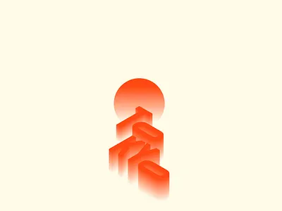 Tokyo - illustration 3d colours design gradient interaction isometric vector