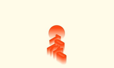 Tokyo - illustration 3d colours design gradient interaction isometric vector