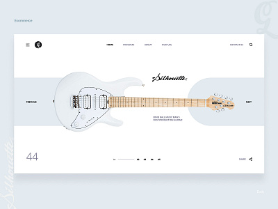 Product catalog - web page - music daily ui design desktop ui webdesign