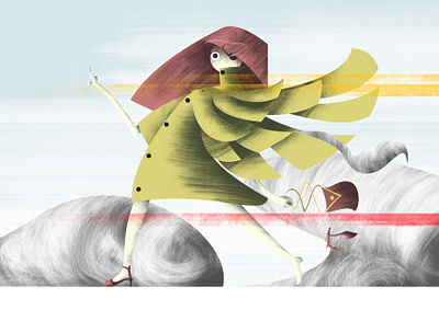 ta- / xi... character design fashion illustration