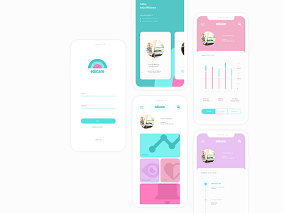 Kindy App app design ui ux