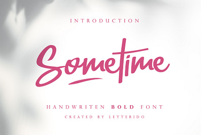 Sometime - Free Font branding agency brush font brushtype font fonts illustration lettering art minimalism typeface typography