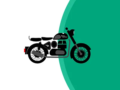 Royal Enfield classic art artist bike classic 350 creative designer designerpandey illustration royal enfield