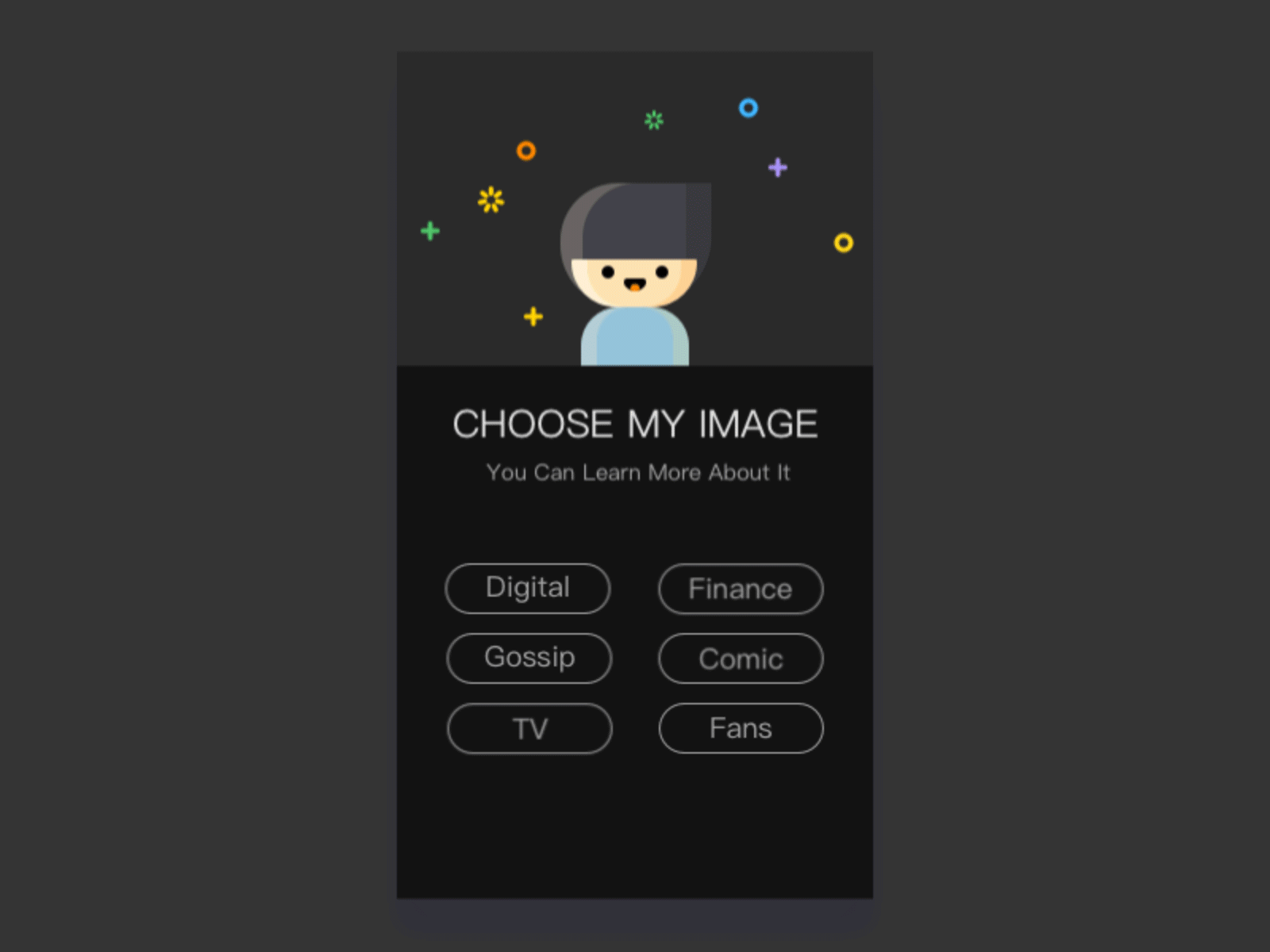 Choose My Image animation ui ux