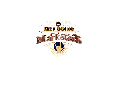 KEEP GOING decorate design hand illustrator logo uiux