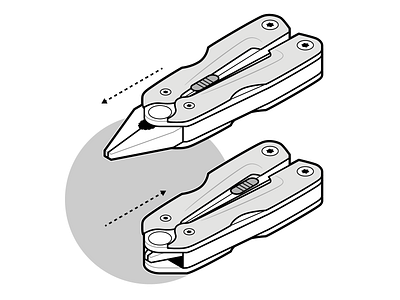 Pliers adobe illustrator arrows handyman isometric isometric design lines linework step by step technical technical drawing technical illustration tools vector graphics vector illustration