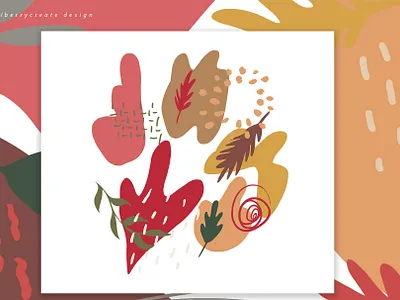 Autumn Colored composition invitation