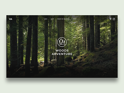 A Rebound of #DailyUI 03 — Landing Page adventure camp camping daily daily ui daily ui challenge dailyui dailyuichallenge design landing page landingpage nature tour ui ux wood woods