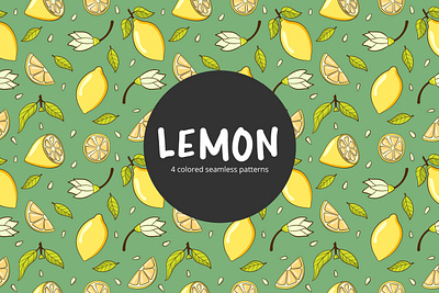 Lemon Vector Free Seamless Pattern design free freebie graphics lemon pattern typography vector