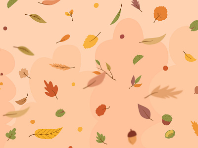 Autumn illustration art artwork autumn concept design drawing dribbble fall falling falling leaves illustration illustrator leaf leaves season vector