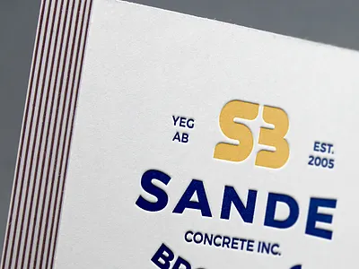 Embossed Print SBC brand identity branding concept design designer icon logo logotype typography vector