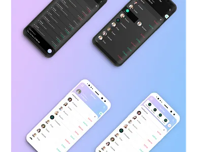Split Bills android bill billing dark mode data gradiant ios mobile app splash screen split bill table trend design