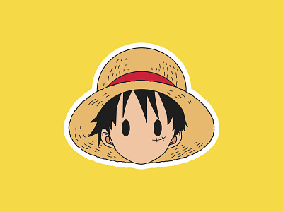 Vectober Day 21 - Treasure adobe adobe illustrator anime design flat flat illustration illustration illustrator inktober inktober2019 luffy one piece pirate series sticker treasure vector