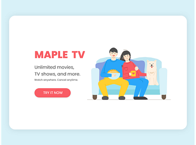 Daily UI 025 TV App 025 dailyui design illustration tv web