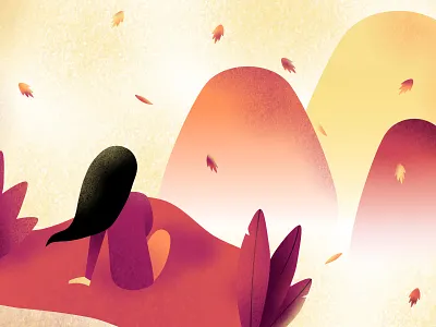 Autumn Landscape autumn autumn leaves brush brushes illustration landscape nature outdoor wallpaper