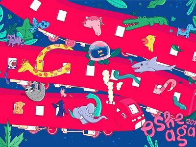 Osheaga 2019 childrens illustration creative digitalart illustration vector