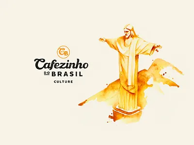 Cofezinho do Brazil - illustration brasilia cafe coffee culture identity illustration logo watercolor