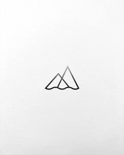 A remote island in the ocean. illustration island islandillustration mationdesign matteomueller minimal ocean vulcano