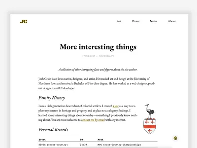 Personal Site 11ty blog css design eleventy html illustration personal site responsive site ui website