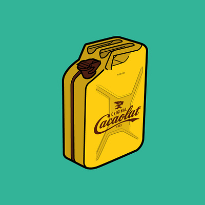 My fuel chocolate fuel illustration vector