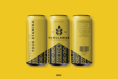 Temulawak Traditional Drink beer beer branding beer can beer label beverage packaging branding design designs graphic design illustration logo masculine logo package package design packaging packaging design retro typography vector