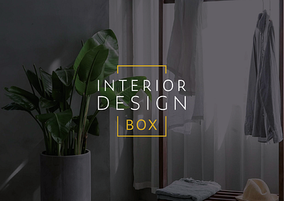 Interior Design Box Logo (alt) identity interior interior design logo logo design logodesign