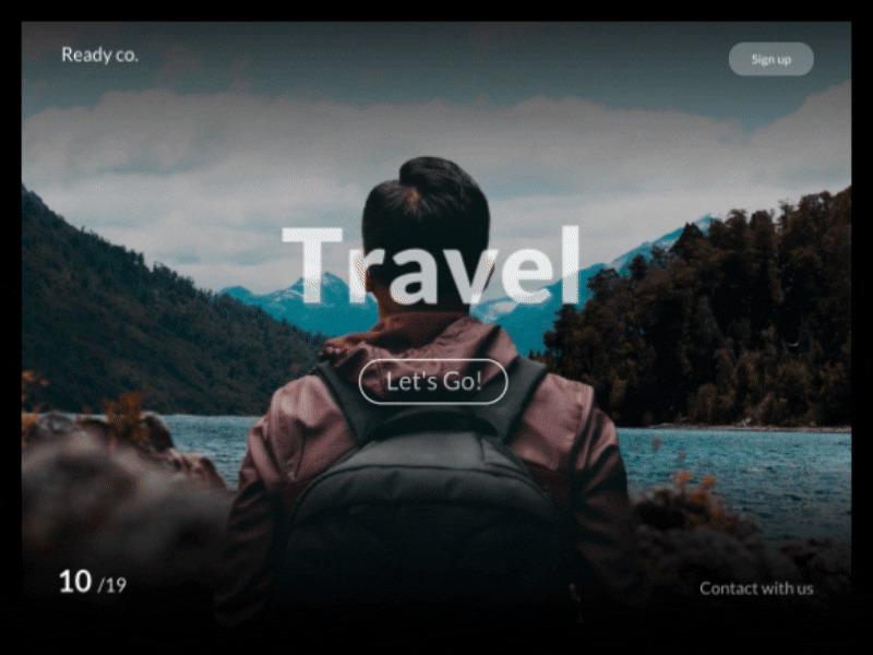 Travel Agency animation design photography travel travel agency travel app travel web typography ui ux world
