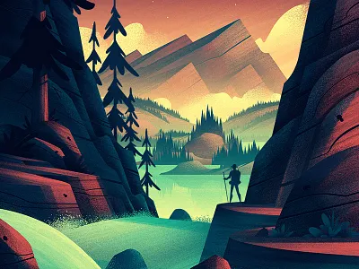 Fontacular 2019 adventure brian edward miller fontacular illustration mountains myfonts nature ocs orlin culture shop outdoors retro vintage