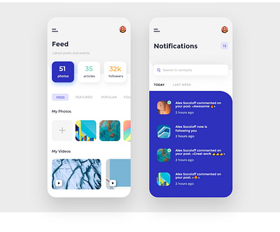 Social Media app account adobe xd photoshop ui ux app design interface ios minimalistic mobile ui ux