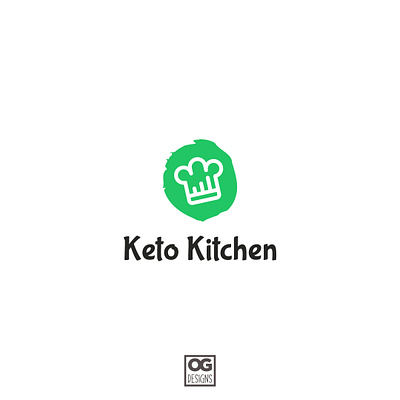 Keto Kitchen branding circle logo design icon illustrator logo