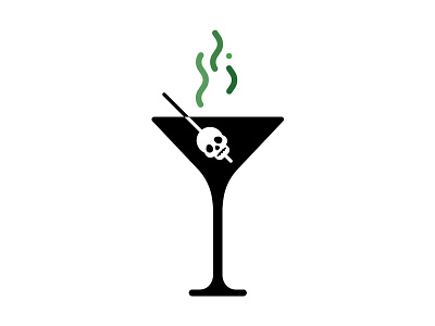 Spooky Martini drink halloween martini skull