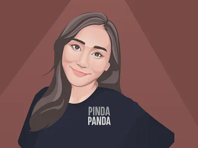 PindaPand art character illustration illustrator portrait vector vexel work