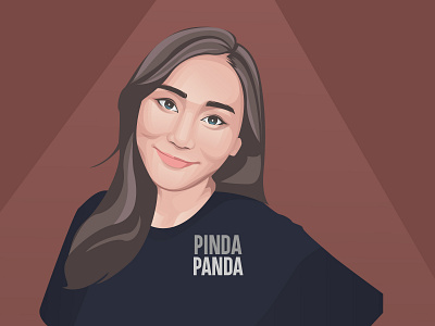 PindaPand art character illustration illustrator portrait vector vexel work