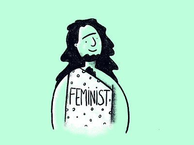 Inktober Caveman Misfit caveman caveperson character feminism feminist feminist illustration green illustration inktober inktober2019