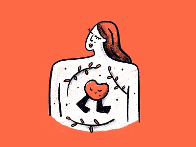 Inktober Tread on My ❤️ happy happy heart heart illustration illustration inktober inktober2019 intober tread red redhead redhead illustration sketch tread