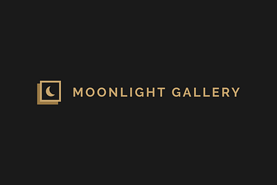 Gallery logo concept gallery logo moon moonlight