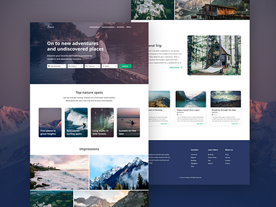 Leave Travel Website travel ux ui vacation visual design webdesig