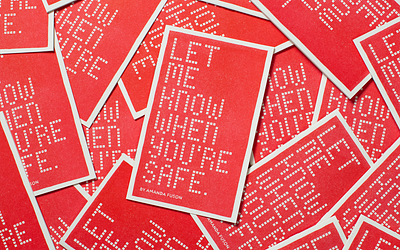 Let Me Know When You're Safe illustration lettering procreate riso risograph safe safety typography zine