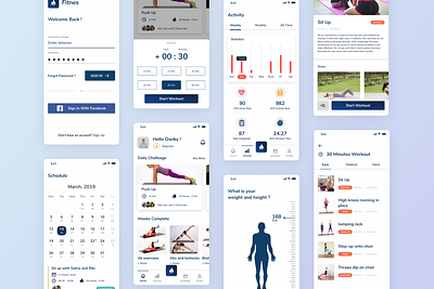 Fitness Apps design fitness fitness app product design ui ui design ux ux design workout