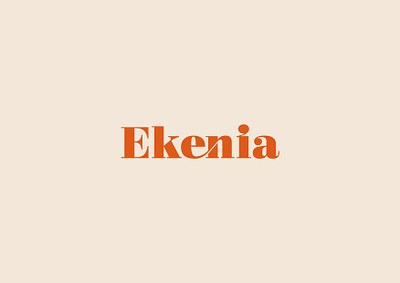 Ekenia branding design fashion brand logo typography vector