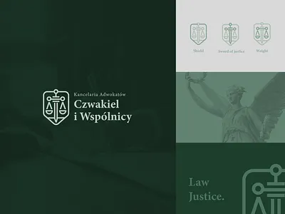 Czwakiel i Wspólnicy - Law firm design law firm logo lawyer logo vector