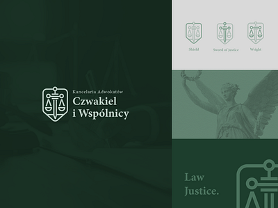 Czwakiel i Wspólnicy - Law firm design law firm logo lawyer logo vector