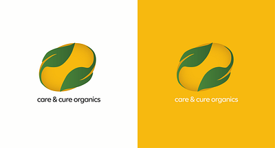 care & cure organic branding design digital farm farming illustration leaf design leafs leaves logo logo design logodesign marketing minimal organic seed vector