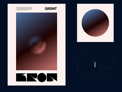 GRDNT ® KRON amadine brand and identity illustration