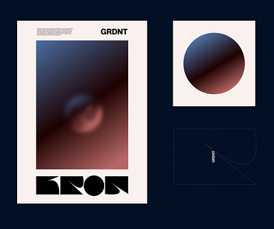 GRDNT ® KRON amadine brand and identity illustration