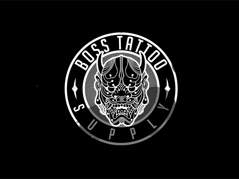 bosstattoo animate animated animation 2d animation design design logo logotype motion motion design motion graphic