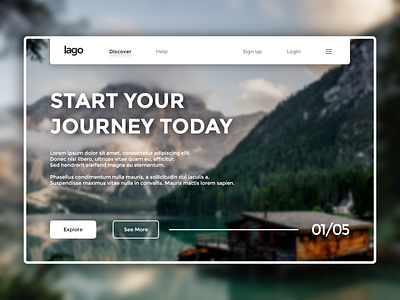 Lago design minimal ui ux